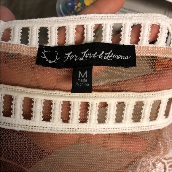 Rare FOR LOVE & LEMONS DESERT NIGHTS MESH CROP TOP Sz M Worn Once - Picture 7 of 8